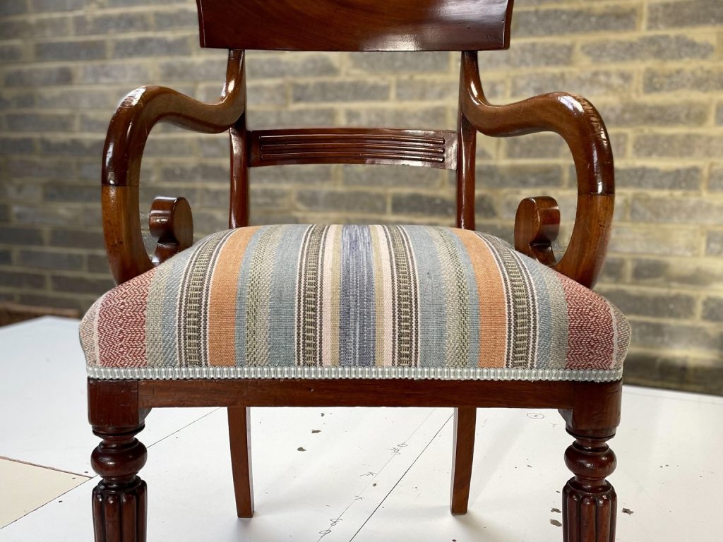 antique carver chair reupholstery essex