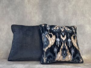 Linwood Fabric scatter cushions with Cristina Marrone Fabrics