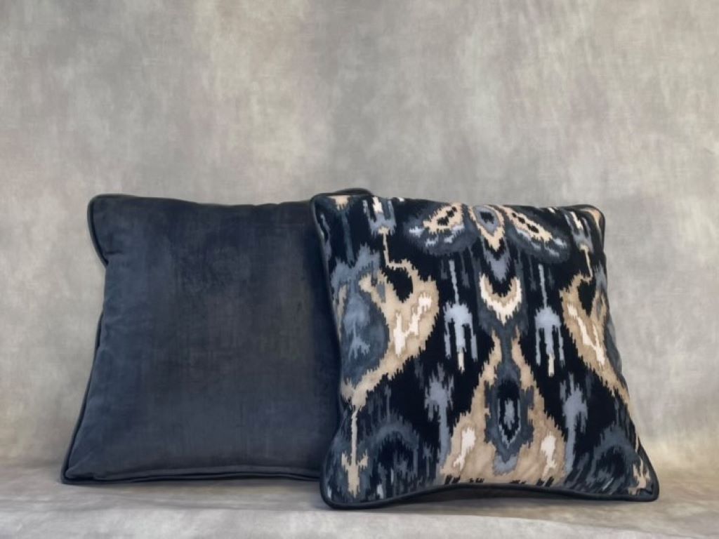 Linwood Fabric scatter cushions with Cristina Marrone Fabrics