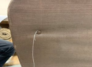 Vintage Danish chair reupholstery Essex