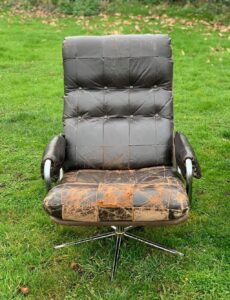 Vintage Danish chair reupholstery Essex