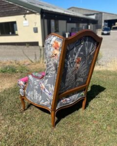 wooden bergeres chairs upholstery London