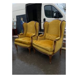 wooden bergeres chairs upholstery London