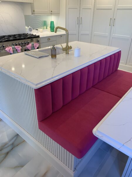 Kitchen Seating with Fluted Back name